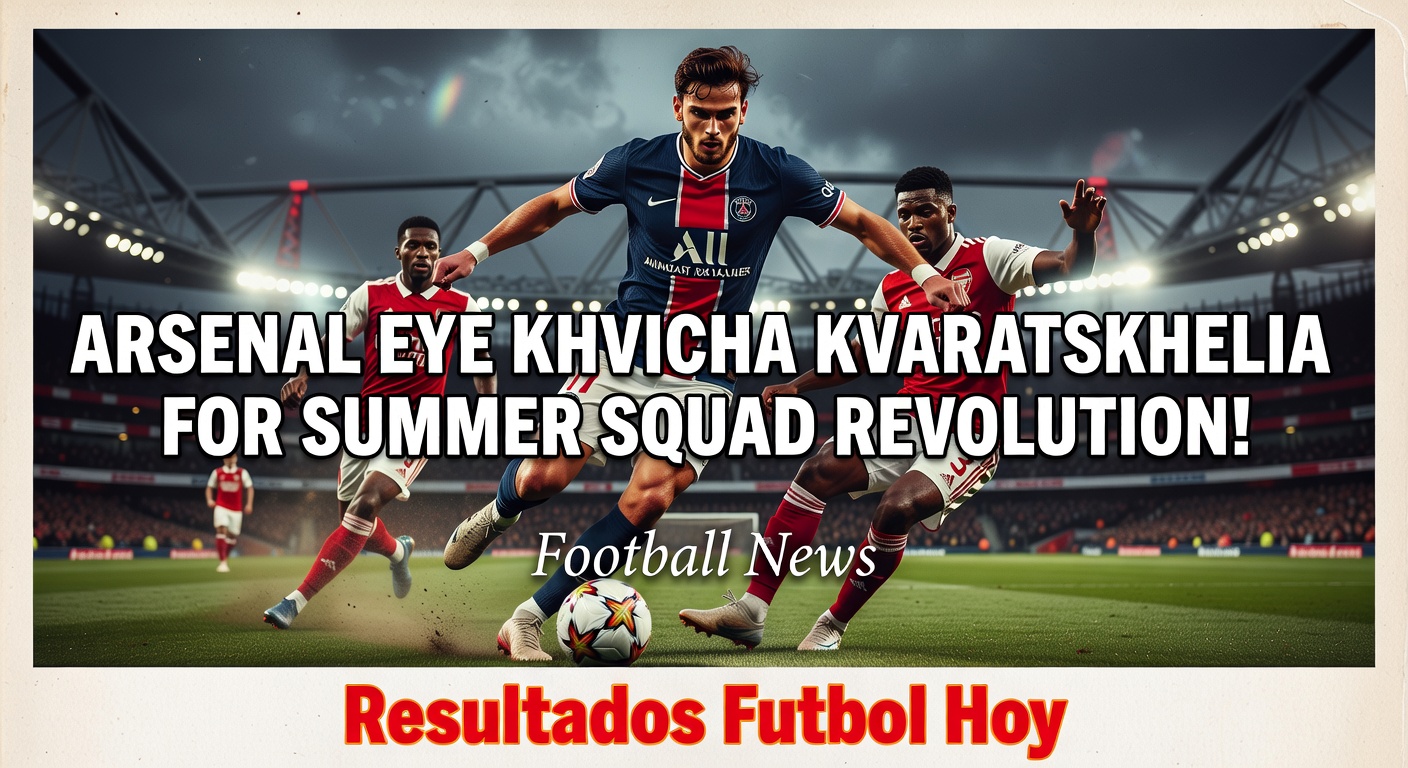 Arsenal exploring blockbuster summer move for PSG's Khvicha Kvaratskhelia