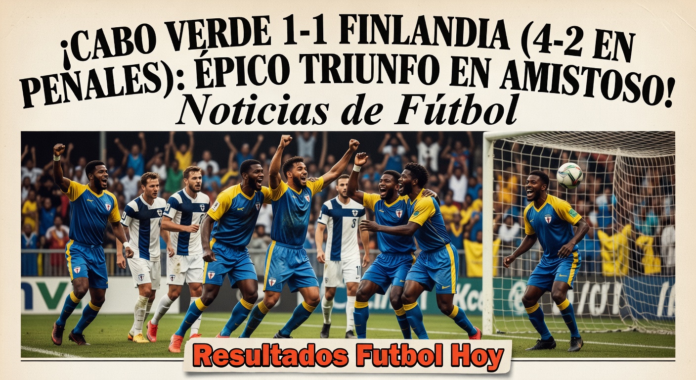 Cape Verde 1-1 Finland (4-2 Pens) in International Friendly - BBC Sport