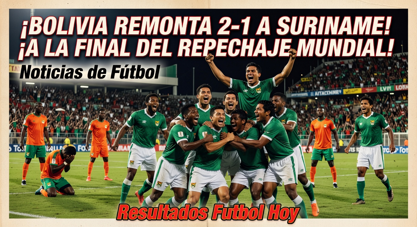 World Cup 2026 Playoff: Bolivia 2-1 Suriname (USA Today, Recent)