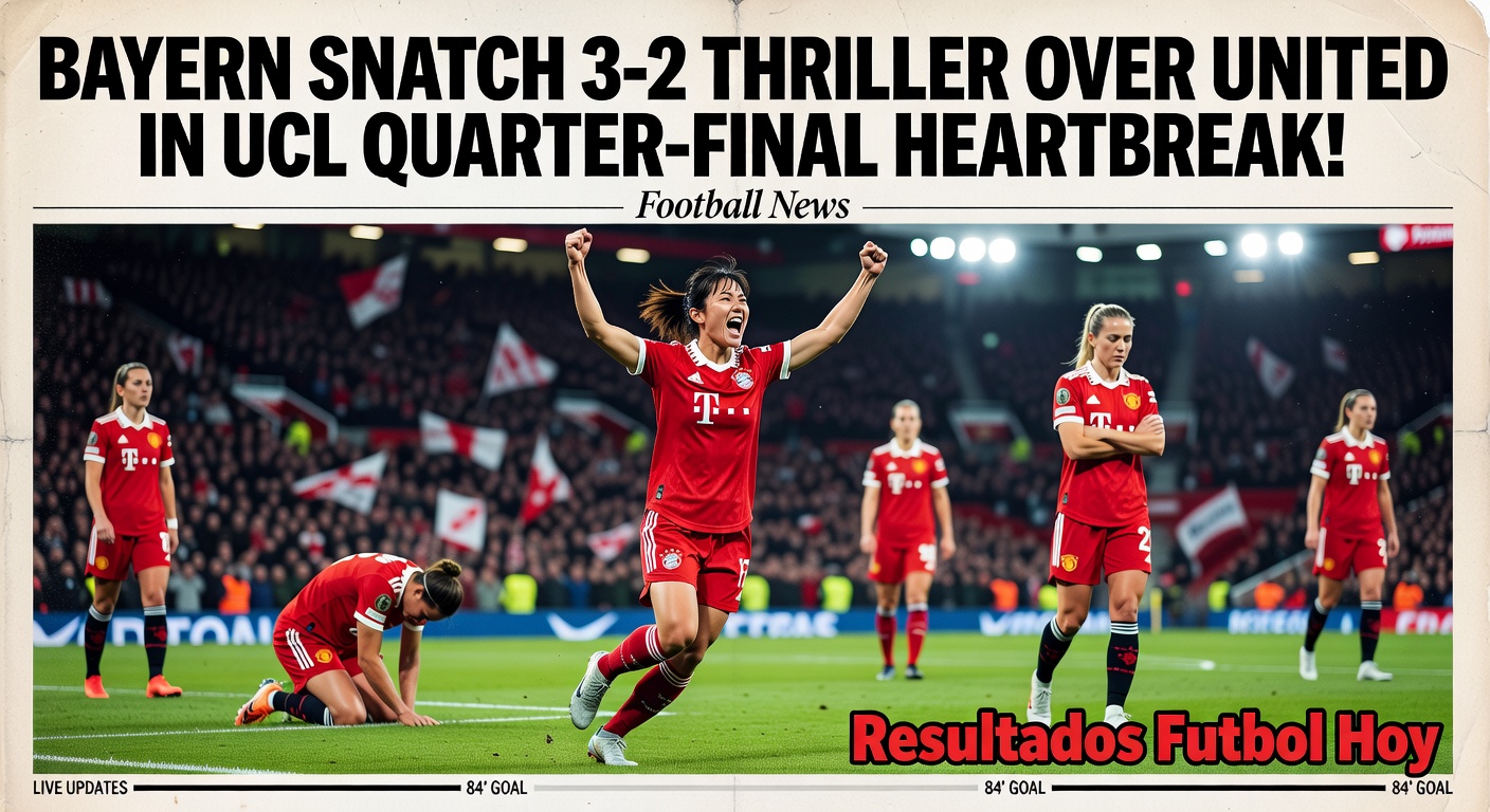 Manchester United Edge Bayern Munich 3-2 in Women's UCL