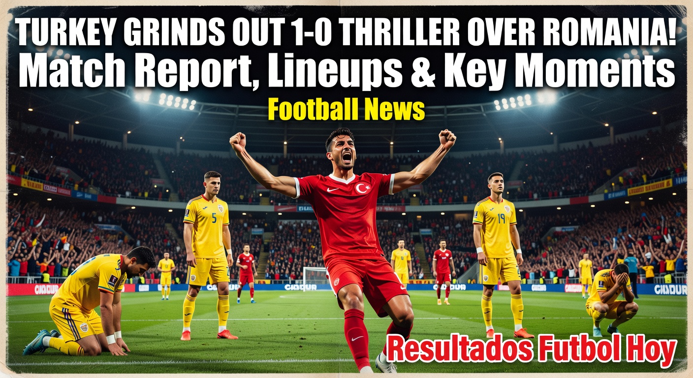 Türkiye 1-0 Romania in World Cup Qualifier