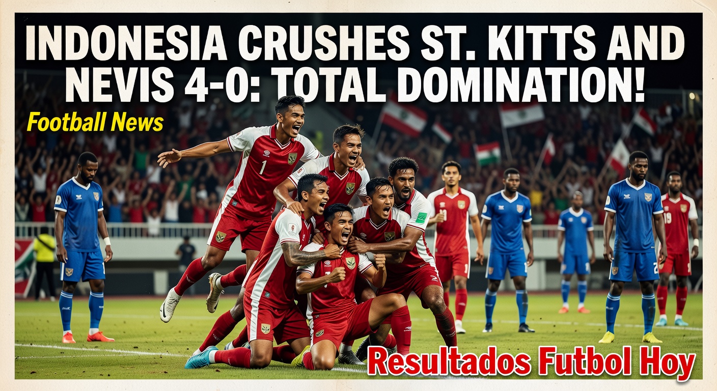 Indonesia 4-0 St. Kitts and Nevis in Friendly