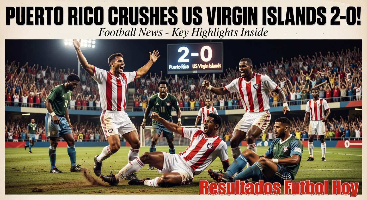 Puerto Rico 2-0 US Virgin Islands Friendly Win