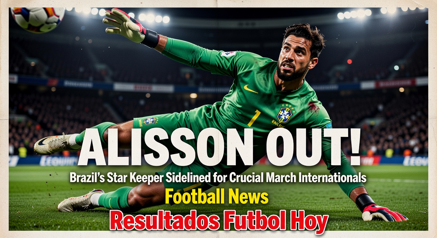 Alisson Becker withdraws from Brazil squad due to injury