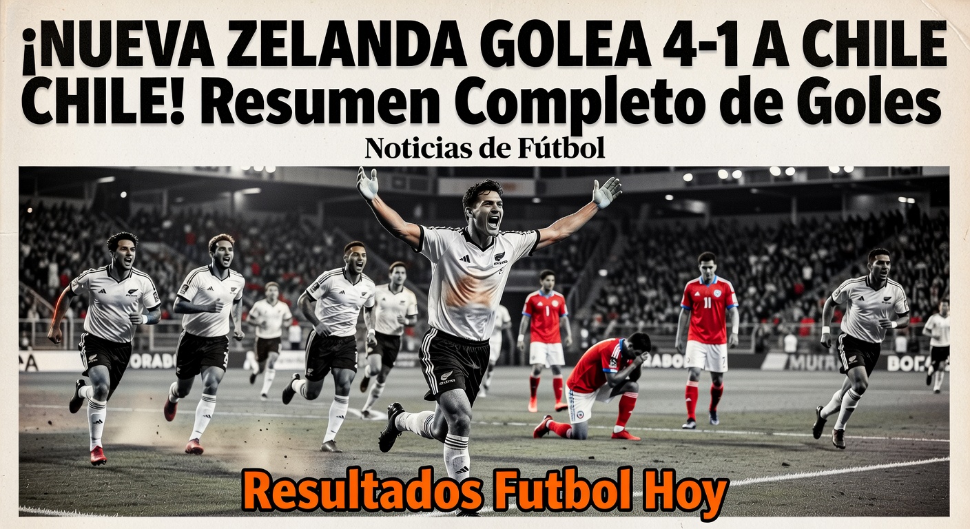 New Zealand 4-1 Chile - Friendly (BBC Sport, Full time)