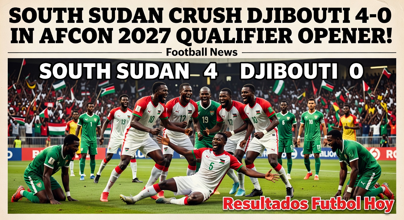 CAF Qualifiers: South Sudan vs Djibouti (Agg 4-0)