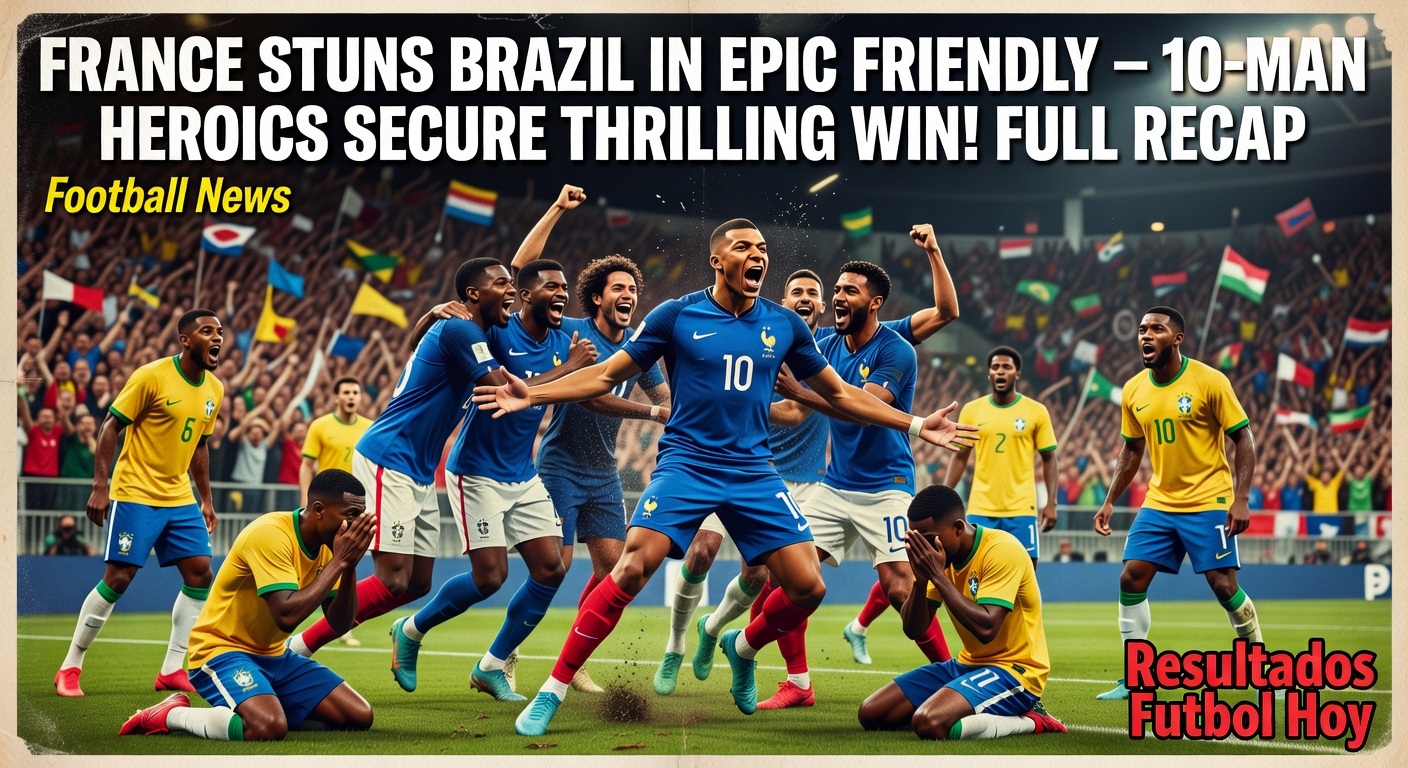 Mbappé Scores for France in Friendly vs Brazil