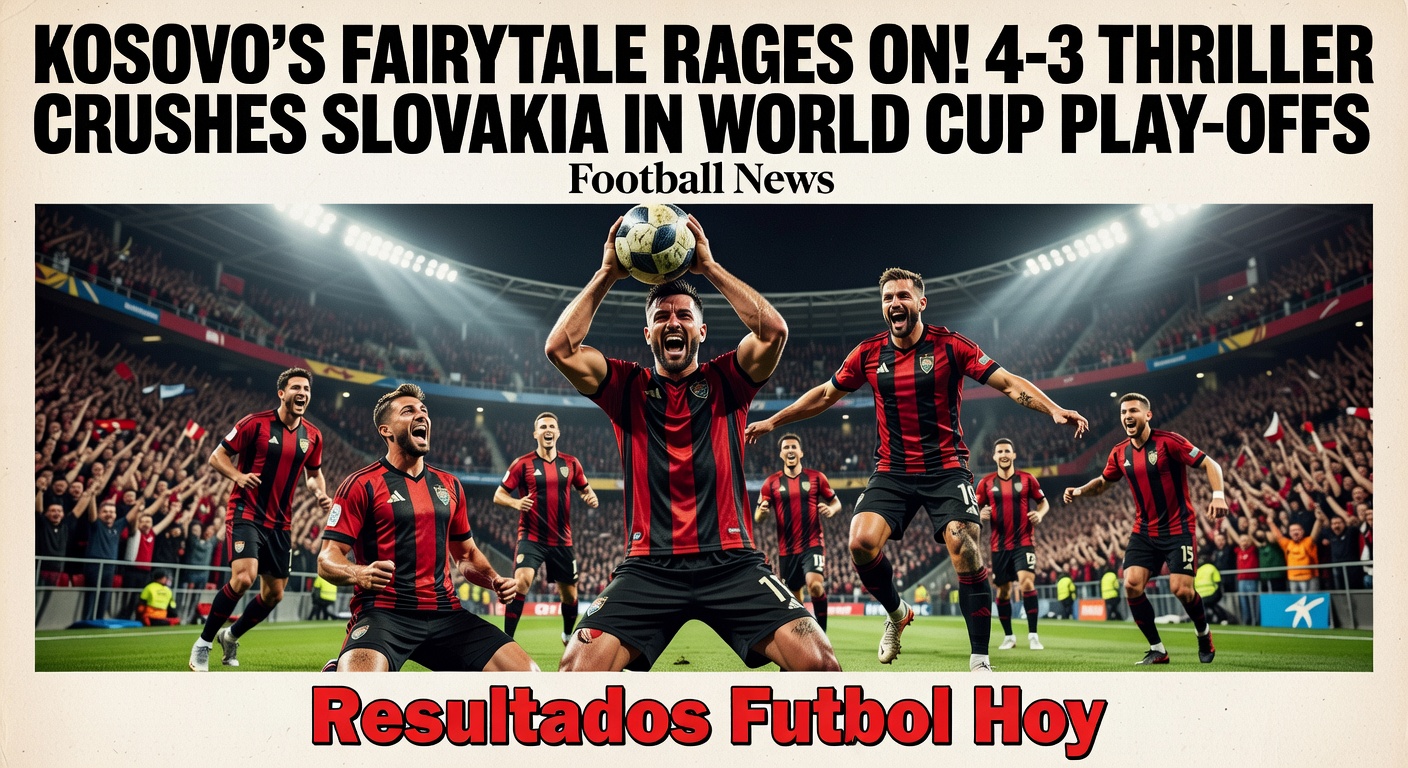 Kosovo stun Slovakia 4-? in World Cup qualifier