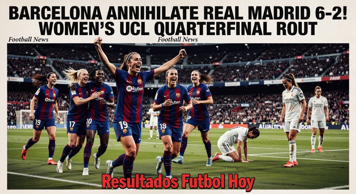 Barcelona demolish Real Madrid 6-2 in UEFA Women's Champions League