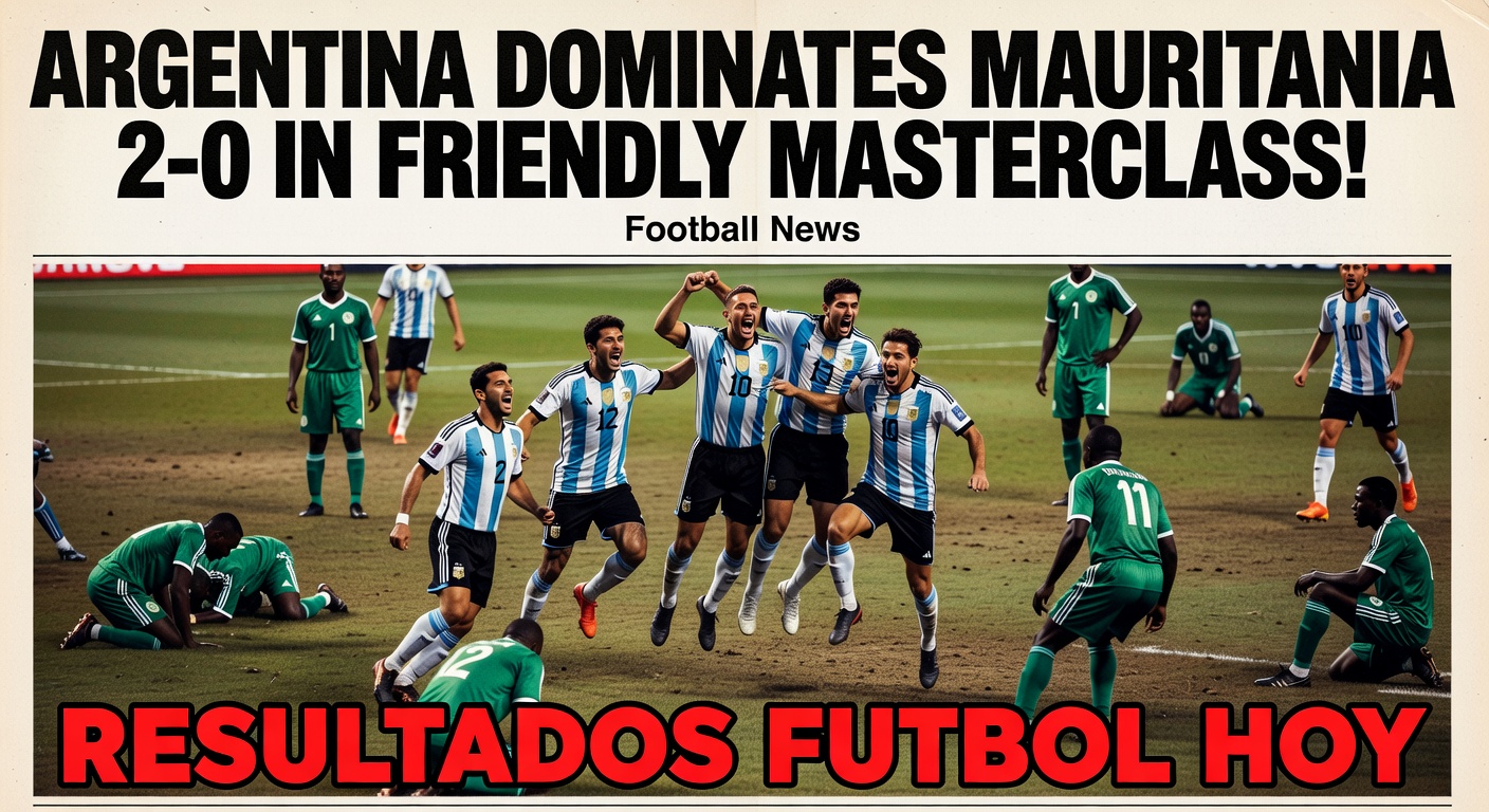 Argentina 2-1 Mauritania (Friendly)