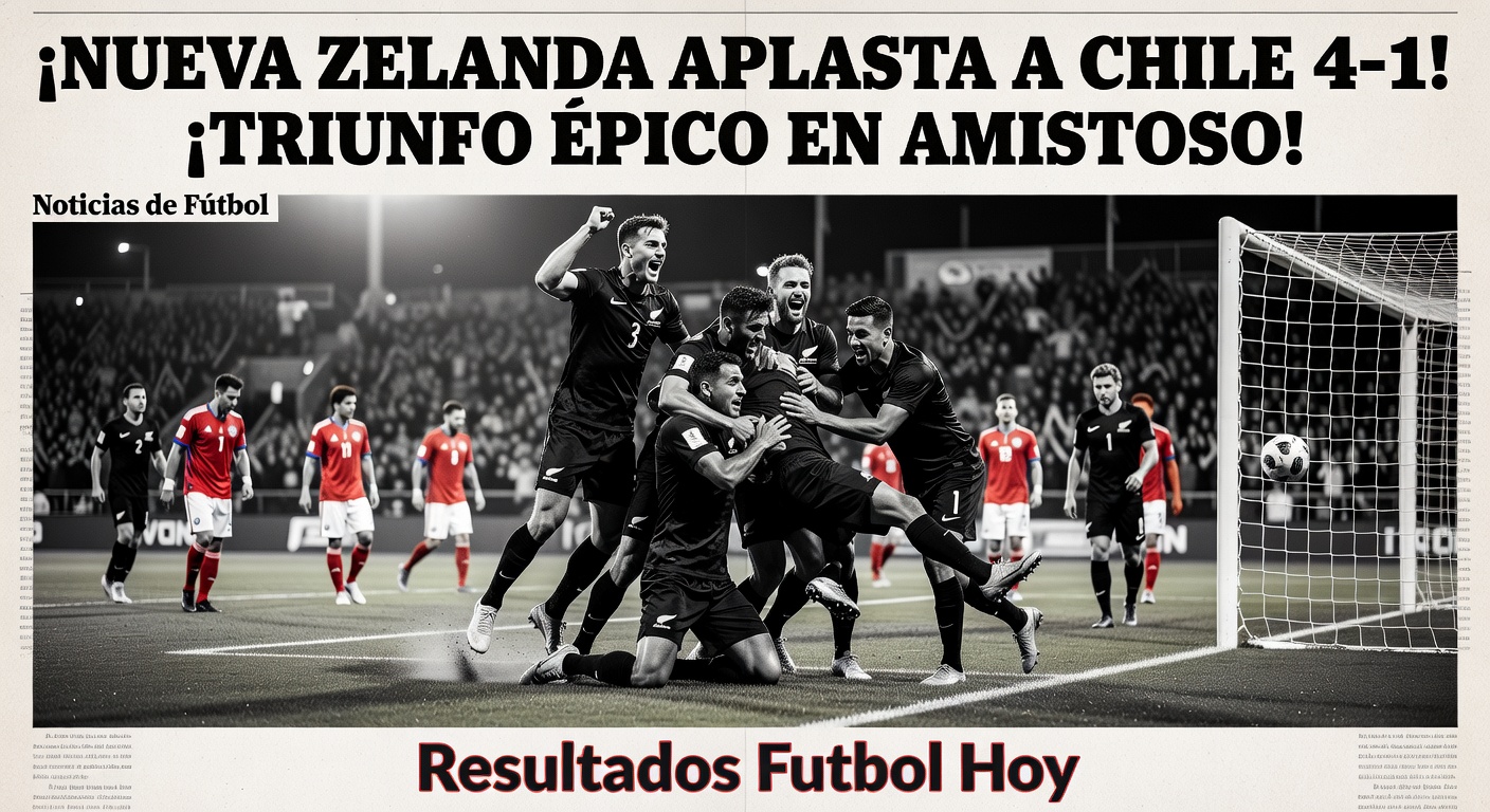 New Zealand 4-1 Chile in International Friendly (ESPN, Full Time)