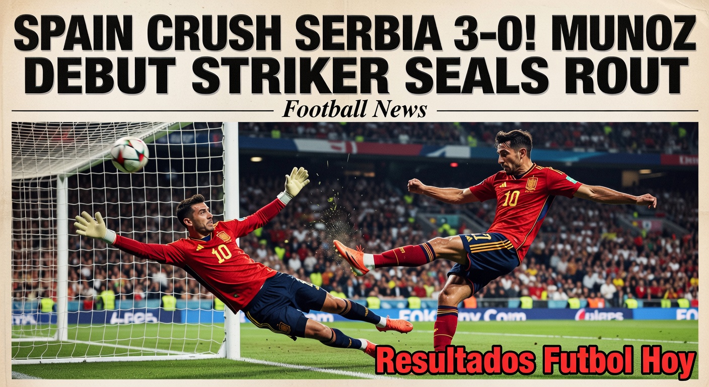 Spain 3-0 Serbia in international friendly (ESPN)