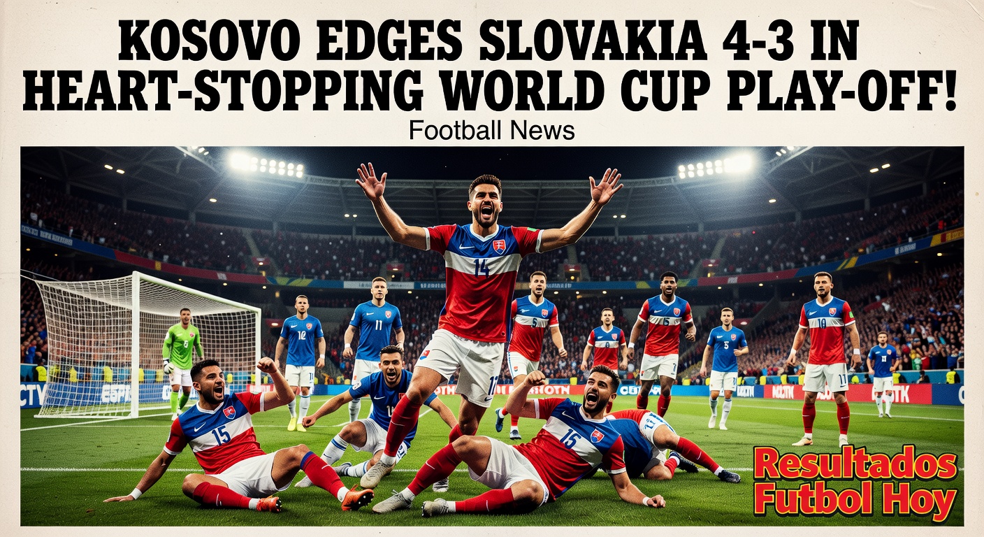 Slovakia 3-4 Kosovo in World Cup Qualifier
