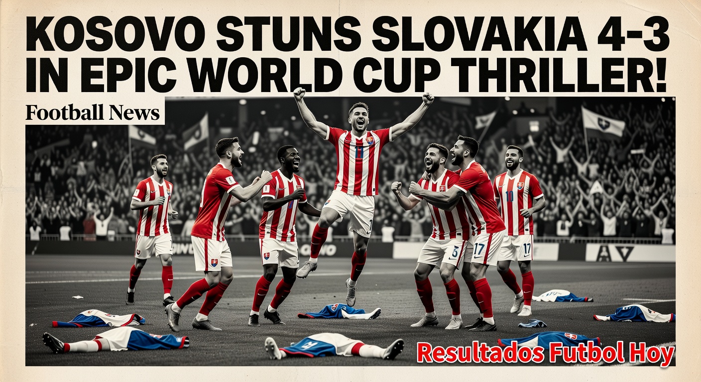 Kosovo Stuns Slovakia 4-3 in Thrilling WC Qualifier