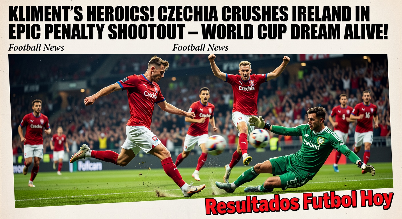 Czechia 2-2 Republic of Ireland (Czechia Wins on Penalties) - WC Qualifier