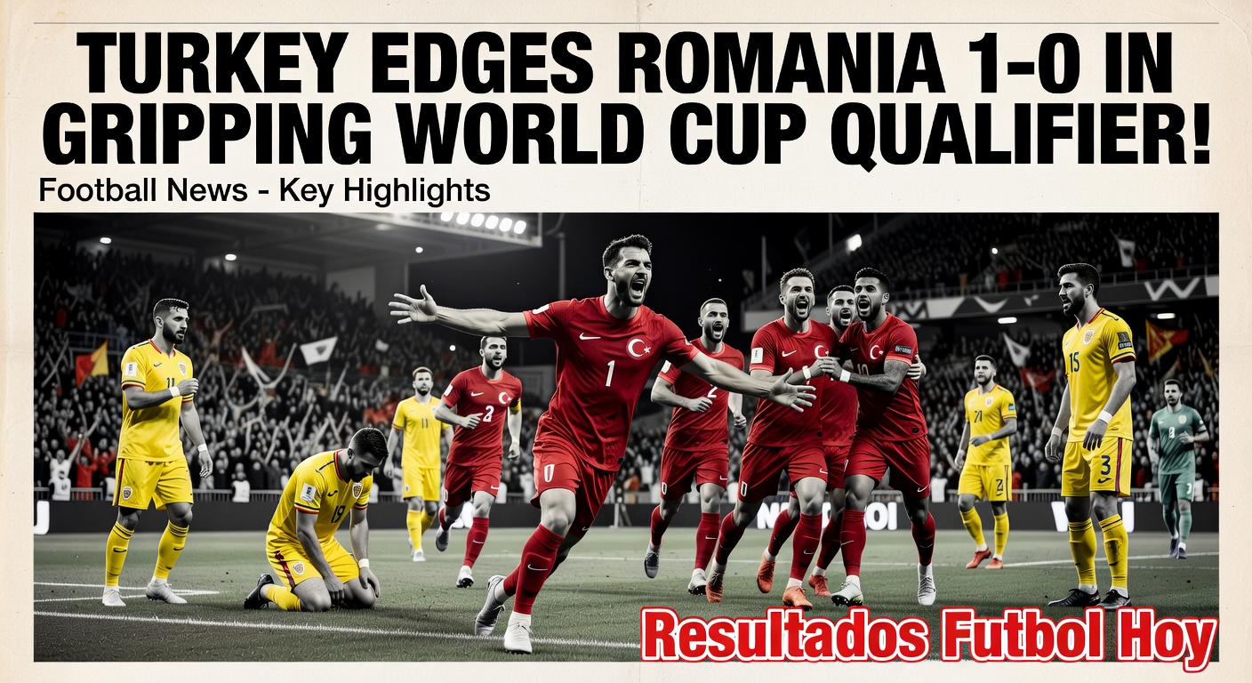 Türkiye vs Romania highlights from FIFA World Cup 2026 UEFA Qualifier