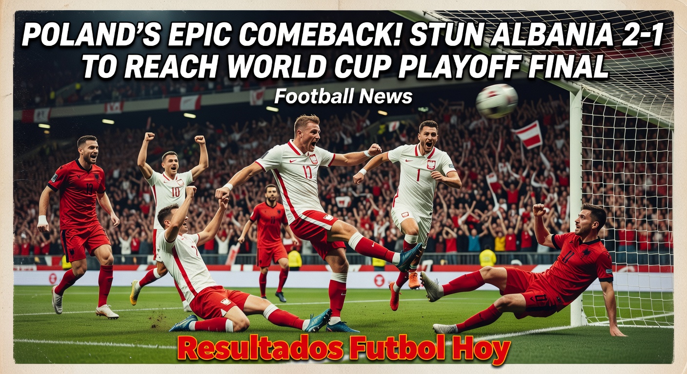 Poland 2-1 Albania in FIFA World Cup Qualifier