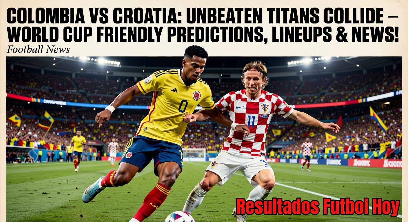 Colombia vs Croatia friendly set for late kick-off