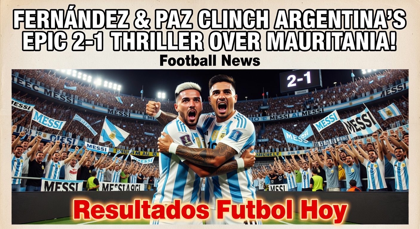 Argentina 2-1 Mauritania (ESPN)