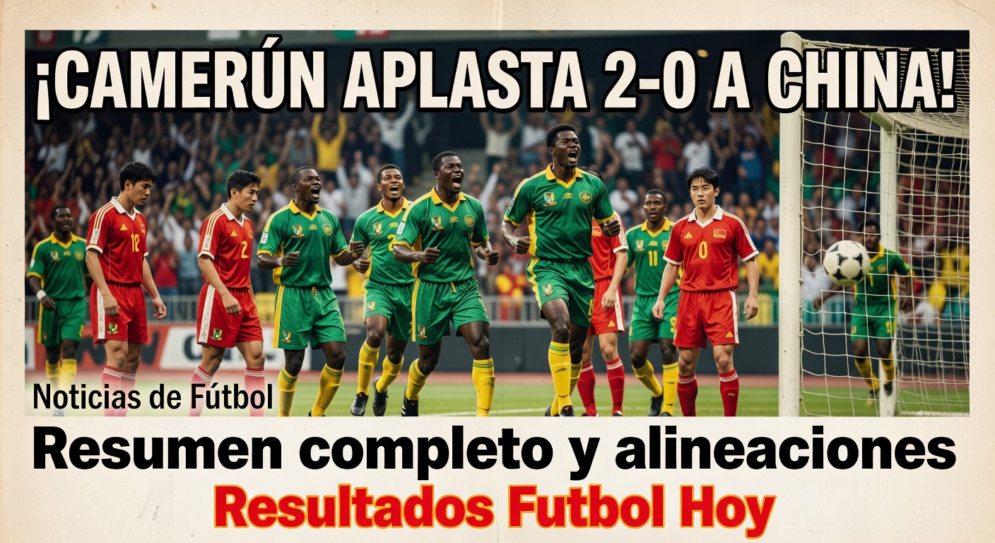 Cameroon 2-0 China in International Friendly