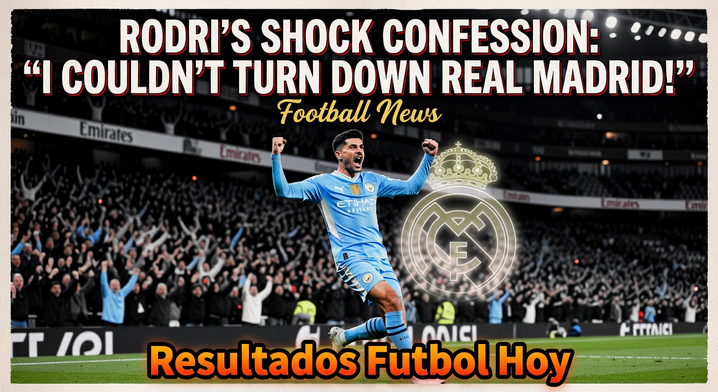 Rodri hints at potential Real Madrid move from Manchester City