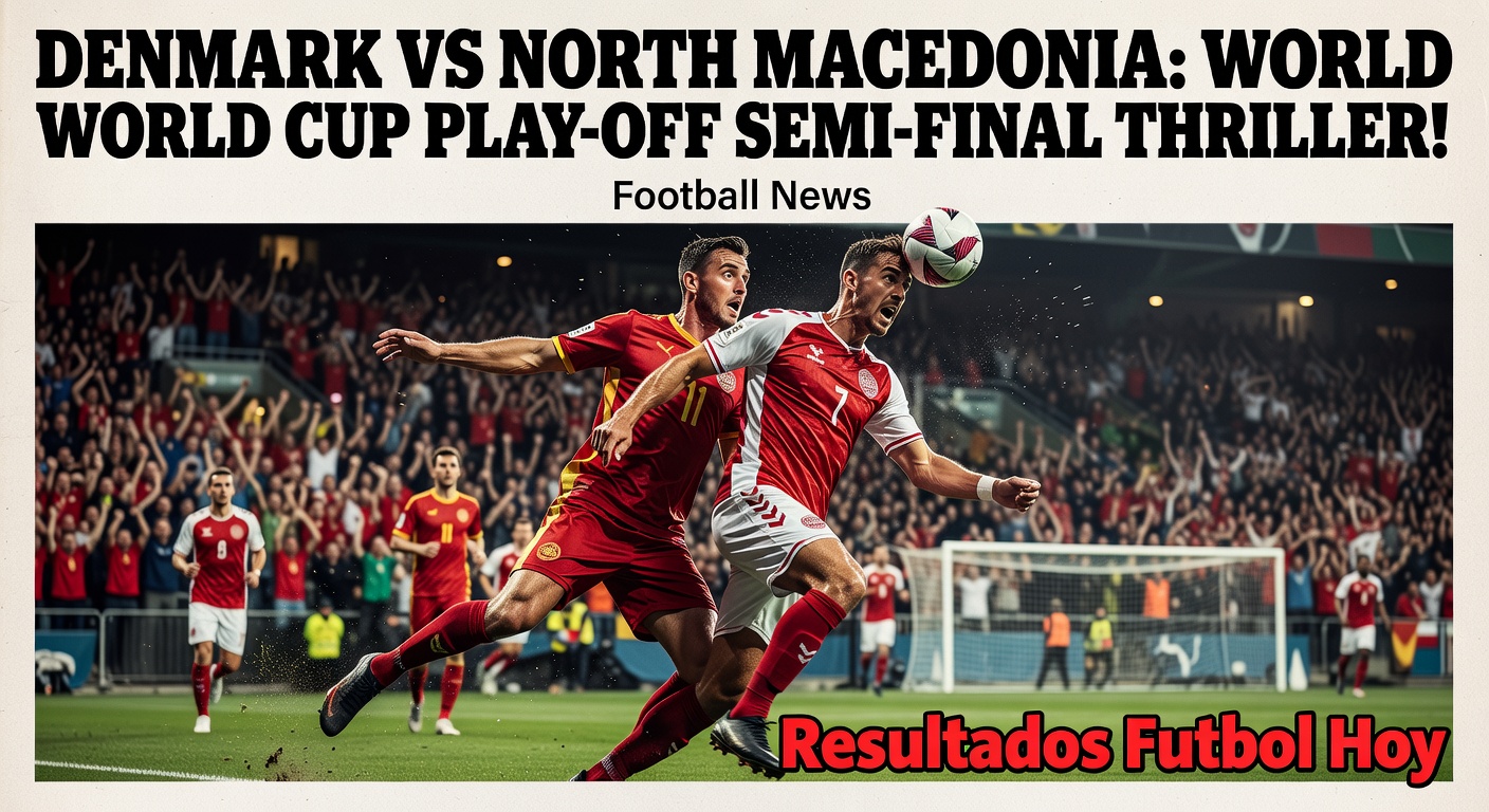 Denmark vs North Macedonia WCQ Play-off Semi-final
