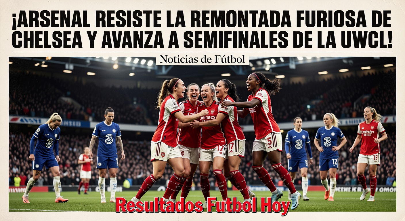 Arsenal advance to Women's Champions League semi-finals after 3-2 aggregate win over Chelsea