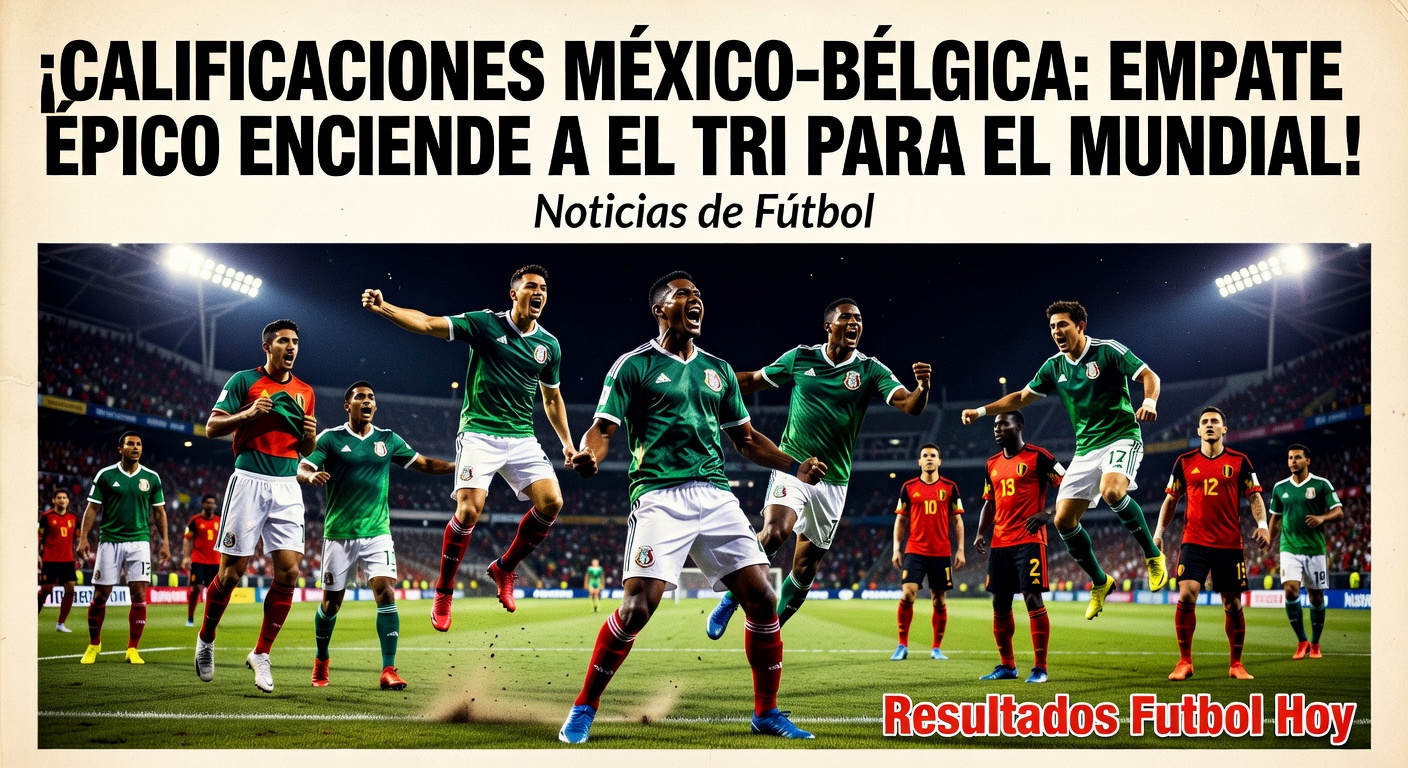 Mexico Draws 1-1 with Belgium in Friendly