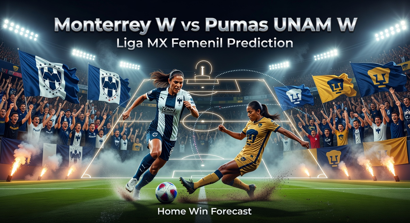 Monterrey W vs Pumas UNAM W Pronóstico / Prediction