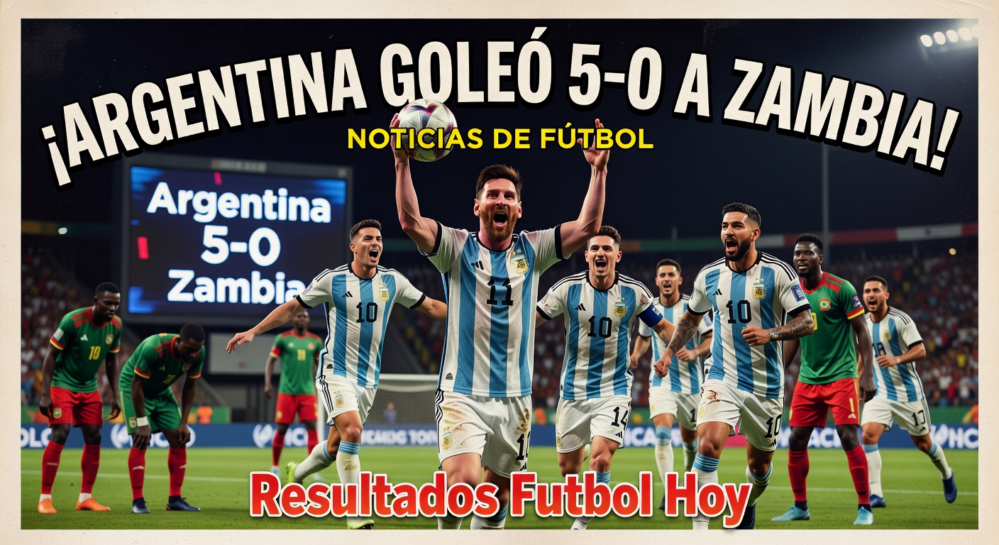 Argentina Thrash Zambia 5-0 in Friendly