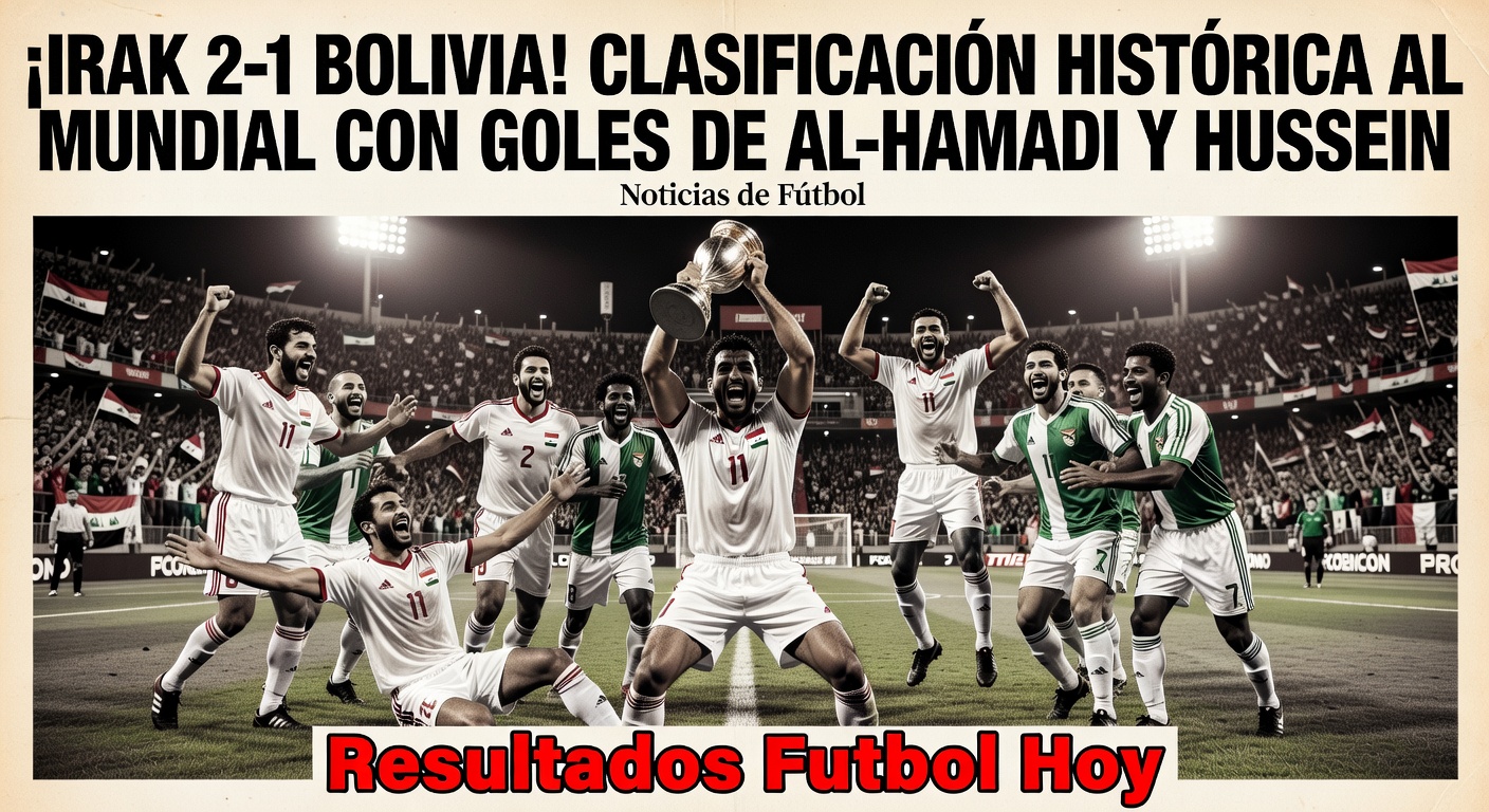 Iraq Beats Bolivia 2-1 to Qualify for 2026 FIFA World Cup