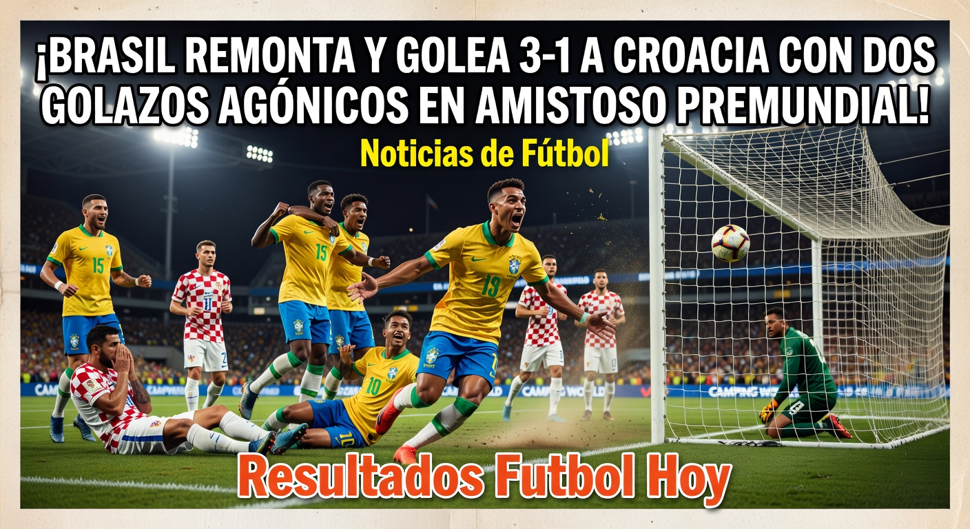 Brazil 3-1 Croatia in Friendly