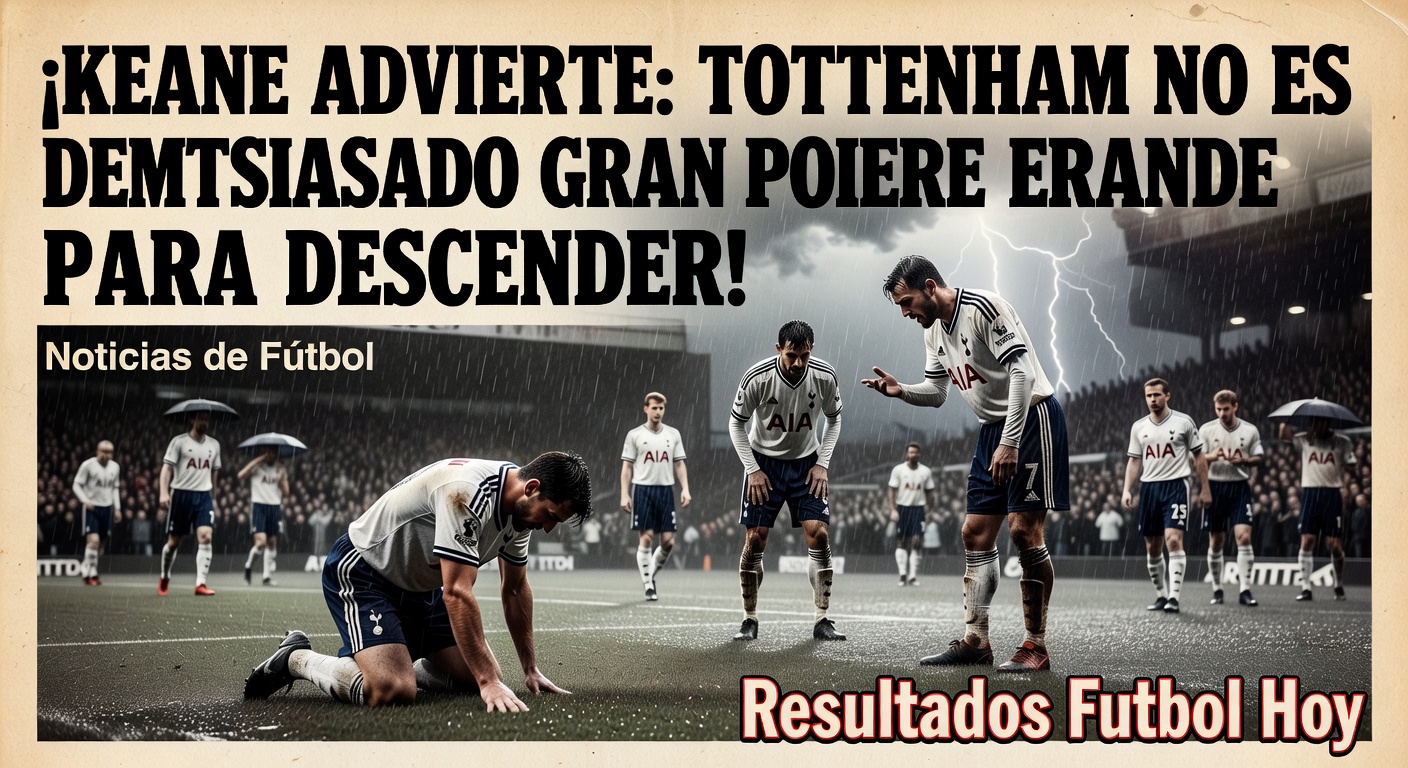 Roy Keane Warns Tottenham of Relegation Risk (Facebook)