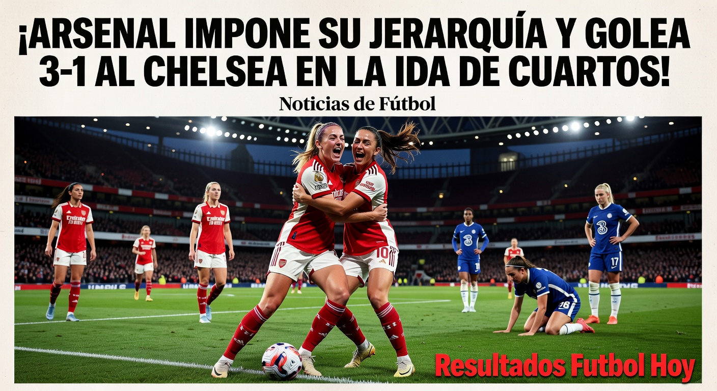 Arsenal Leads Chelsea in Women's UCL Quarter-Final