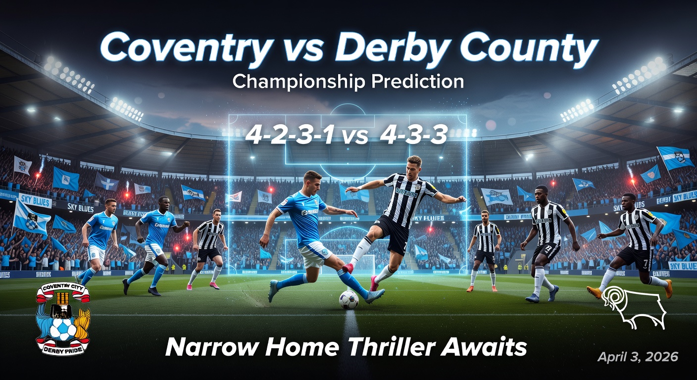 Coventry vs Derby Pronóstico / Prediction