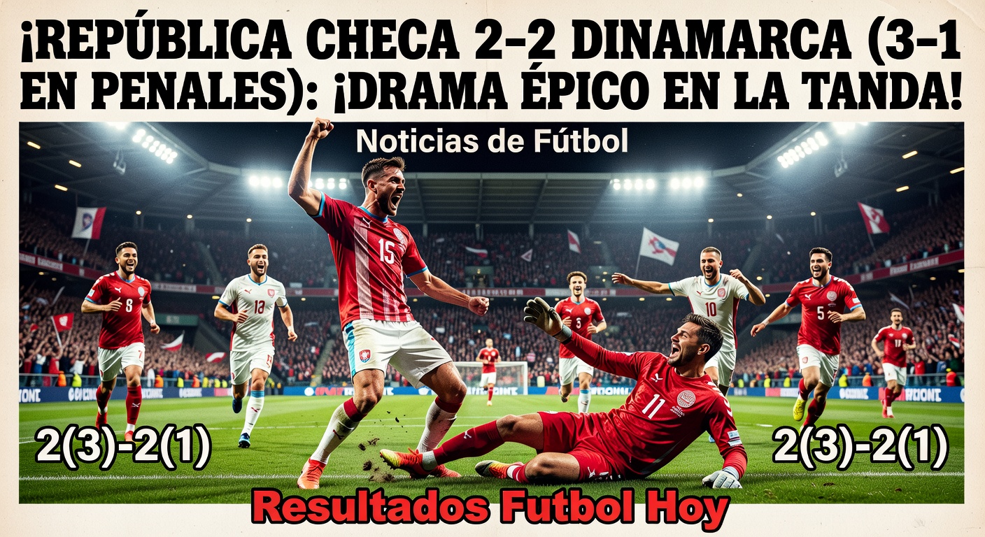 Czech Republic Edge Denmark 2-2 (3-1 Pens) for World Cup 2026 Spot