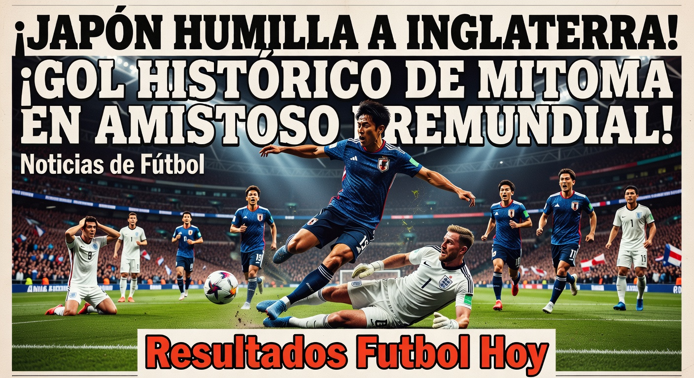 England Lose 0-1 to Japan Without Kane