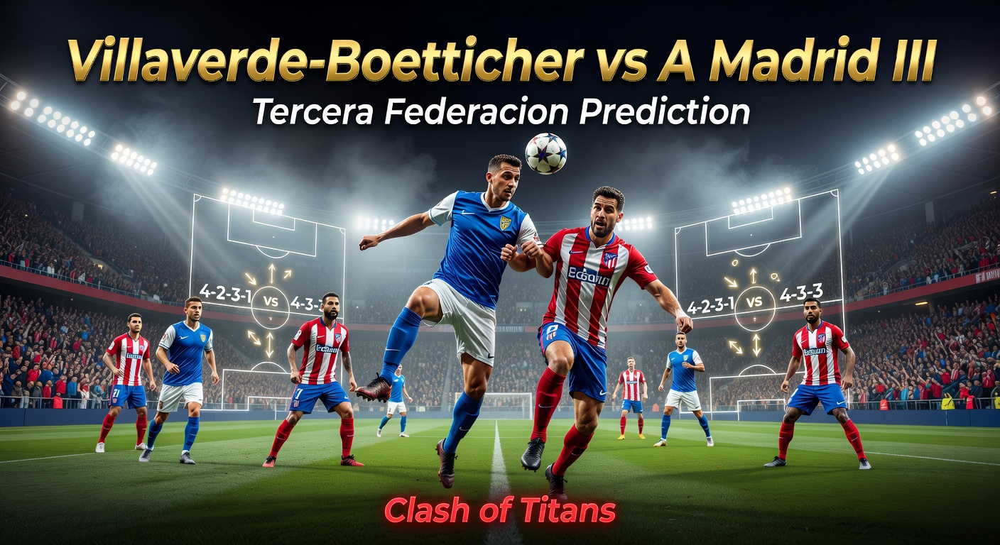 Villaverde-Boetticher vs A Madrid III Pronóstico / Prediction